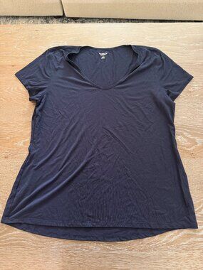 Womens Old Navy Active go dry navy blue short sleeve t-shirt tee top size XL